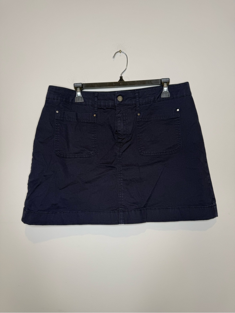 Boden navy Casual A-Line Mini Skirt